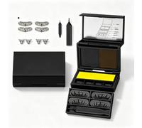 Veilna Eye Makeup Kit with Case,Veilna Beauty Black Box,Long Lasting Waterproof Portable for Travel,Maquillage Pour Les Yeux,Portable Eye Makeup Kit Quick-Drying Film-Forming Smudge-Proof Natural，1PC