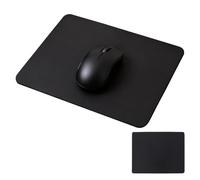 VEINARDYL Tapis de souris en cuir synthétique, antidérapant, imperméable, fin, pour ordinateur, ordinateur portable, bureau et maison, 25,9 x 21,1 cm (noir)