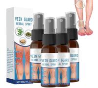 VeinGuard Spray aux herbes, Varicose Veins Sprays, Venoaid Sprays, VeinGuard Herbal Spray, améliore l'apparence des veines des jambes, 30ml/pc (4PC, 30ML/PC)