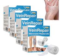 Veinrepair Lot de 4 patchs de réparation veineuse - Rouleau de patchs de réparation avancés - Doux pour la peau - Pour jambes fatiguées - Idéal pour une utilisation quotidienne, les voyages et le
