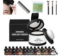 Veinsgrain Root Coverup, Veinsgrain Hair Dye, Veinsgrain Hair Color, Veinsgrain Grain Hair Color, Root Touch Up Powder With Mirror, Water & Sweat Resistant Hairline Powder(#14 White)