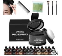 Veinsgrain Root Coverup, Veinsgrain Hair Dye, Veinsgrain Hair Color, Veinsgrain Grain Hair Color, Root Touch Up Powder With Mirror, Water & Sweat Resistant Hairline Powder(#07 Dark Gray)