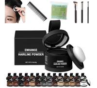 Veinsgrain Root Coverup, Veinsgrain Hair Dye, Veinsgrain Hair Color, Veinsgrain Grain Hair Color, Root Touch Up Powder With Mirror, Water & Sweat Resistant Hairline Powder(#03 Black)