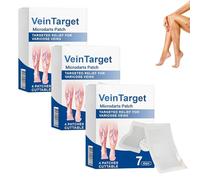 VeinTarget Lot de 3 boîtes de patchs Microdarts Traitement avancé des varices pour les jambes, apaise l'inconfort, ingrédients naturels, traitement des jambes pour tous les types de peau