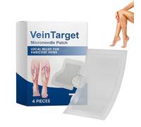 VeinTarget Microdarts Patch, traitement avancé des varices pour les jambes, apaise l'inconfort, ingrédients naturels, traitement des jambes pour tous les types de peau (1 boîte)
