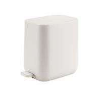 Veinvify 7 Litres Poubelle à Pédale Petite Salle de Bain avec Couvercle à Fermeture Douce Corbeille Ordures à Poussière pour Déchets de Toilettes Maison Cuisine Bureau ABS Lisse Lavable Ivoire