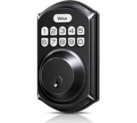 Veise VE001 Serrure de porte d'entrée sans vec clavier, pêne dormant à clavier électronique pour porte d'entrée, 20 codes utilisateur et code d'accès unique, verrouillage automatique, étanchéité