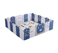 Veitoalioy Parc Bebe, Pliable pour Enfants Intérieur Extérieur, Grand Parc Bebe Modulable avec Tapis, Centre d'activités pour Nourrissons Aire de Jeux avec Éponge Anti-collision (20+2)