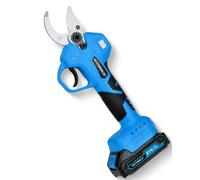 Veitorld Sécateur Électrique Sans Fil, 40mm Secateur Electrique Moteur Brushless avec 2 * 2000 mAh Batteries, Écran LCD, SK5 Lame, Poignée Ergonomique, Sécateur de Jardin Pour Arbres Fruitiers