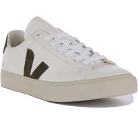 Veja Campo Suède Cuir Naturel Baskets Pour Hommes Blanc Gris UK 6 - 12