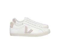 Veja Fair Trade - Chaussures en cuir - Esplar Logo Extra-White Sable en Coton - Taille 38 - Blanc Blanc 38