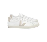 Veja Fair Trade - Chaussures en cuir - Esplar Logo Extra-White Sable pour Femme en Coton - Taille 41 - Blanc Blanc 41