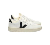 Veja Fair Trade - Sneakers en cuir - V-10 Prime Extra-White Black pour Homme en Coton - Taille 42 - Blanc Blanc 42