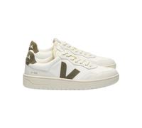 Veja Fair Trade - Sneakers en mesh et en cuir - V-90 White Kaki en Coton - Taille 40 - Blanc Blanc 40