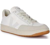 Veja V-12 B Mesh Baskets à Lacets en Maille recyclée, Confortables et durables pour Homme, Blanc/Gris, 8 Women/7 Men (EU 40)