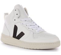 Veja V-15 Cuir Bovin Caoutchouc Amazonien Femmes Trainer Blanc Noir EU 36-42