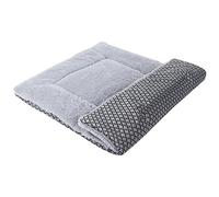 Vejaoo Matelas pour Chien, Matelas pour Animaux De Compagnie, Couverture De Chien XZ014 (M(75 X 50CM), Short Plush Grey)