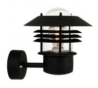 VEJERS applique murale Acier Galvanisé et Verre Noir E27 - Nordlux 25091003