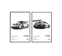 VejiA Poster de voiture sur toile 911 GT Turbo - Affiches pour chambre d'homme - Décoration esthétique (30,5 x 45,7 cm, sans cadre 05)