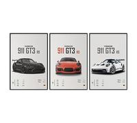 VejiA Poster de voiture sur toile 911 GT Turbo - Affiches pour chambre d'homme - Décoration esthétique (30,5 x 45,7 cm, sans cadre 01)