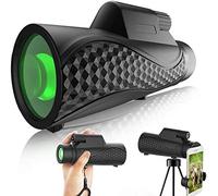 VejiA Télescope monoculaire Haute Puissance pour Adultes, monoculaires Haute définition 10X42 pour l'observation des Oiseaux, Prisme BAK4, Lunette monoculaire Portable avec Support pour Smartphone