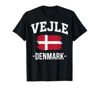Vejle Danmark Denmark Danish Flag Souvenir Europe Tourist T-Shirt