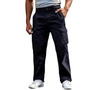 vejtmcc Pantalon cargo pour homme, coupe décontractée, jambe droite, pantalon de jogging avec grandes poches à rabat, pantalon de randonnée pour homme, coupe droite, pantalon de sport, pantalon baggy