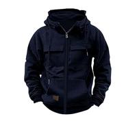 vejtmcc Pull à capuche médiéval pour homme - Sweat à capuche à manches longues - Sweat à capuche pour homme - Vêtement décontracté - Automne et hiver - Veste à capuche d'hiver - S-5XL, Marine, L