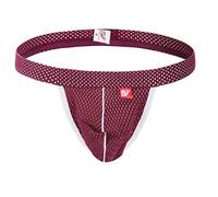 vejtmcc Sous-vêtement sexy en maille pour homme - Sous-vêtement militaire - String en maille douce, lilas, XL