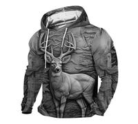 vejtmcc Sweat à capuche basique pour homme, sweat à capuche uni avec capuche imprimé 3D Pull long avec fermeture éclair, hiver décontracté chaud extérieur sport sweat-shirt streetwear, gris, M