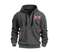 vejtmcc Sweat à capuche d'hiver surdimensionné pour homme, Y2K Sweat à capuche avec imprimé classique, streetwear décontracté, hip hop, extérieur à manches longues, pull de travail avec poches, cordon