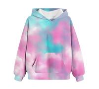 vejtmcc Veste de survêtement pour fille - Couleur unie - Sportif - Avec poche kangourou divisée - Pour adolescentes - Sweat à capuche - Cordon de serrage - Manches longues - Veste à capuche, Vert