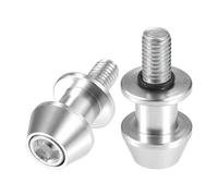 VekAuto 1 Paire De Diabolos De Bras Oscillant, 10mm M10X1.5 Diabolos De Bras Oscillant CNC Universels Pour Moto En Alliage D'Aluminium Durable, Ton Argenté