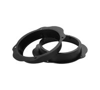 VekAuto 2 Pièces Bague D'Espacement De Haut-Parleur Bague D'Adaptateur De Tweeter Pour Ford C-Max 2003-2010 Étanche Pour 6,5'' Abs Noir Avant