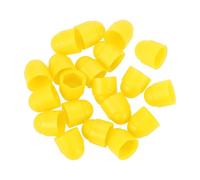 VekAuto 20Pcs Boulon D'Écrou De Roue 8Mm Jantes Vis D'Écrou De Pneu Capuchons De Protection En Plastique Jaune Extérieur