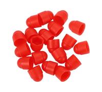 VekAuto 20Pcs Écrou De Roue Boulon 8Mm Jantes Pneu Écrous Vis Capuchon De Protection En Plastique Rouge Extérieur