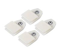 VekAuto 4 Clips De Retenue De Vitre De Fenêtre De Porte, 1,73"X1,14"X0,47" Support De Régulateur De Vitre Clip Universel En Plastique Durable Blanc Pour Voiture Camion Van