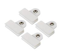 VekAuto 4 Clips De Retenue De Vitre De Porte De Fenêtre, 1,77"X1,61"X0,43" Support De Régulateur De Vitre Clip Universel En Plastique Durable Blanc Pour Voiture, Camion, Fourgonnette