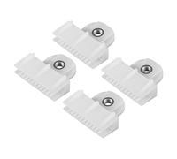 VekAuto 4 Clips De Retenue De Vitre De Porte Et Fenêtre, 1,54"X1,42"X0,51" Support De Régulateur De Vitre En Plastique Durable Blanc Universel Pour Voiture, Camion, Fourgonnette