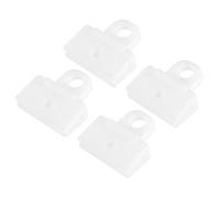 VekAuto 4 Clips De Retenue De Vitre De Porte Et Fenêtre, 1,61"X1,57"X0,55" Support De Régulateur De Vitre En Plastique Durable Blanc Universel Pour Voiture, Camion, Fourgonnette