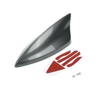 VekAuto Antenne Aileron De Requin, Antenne De Toit Universelle Am/FM pour Voiture Auto SUV Camion Tout-Terrain en Matériau Abs avec Base Adhésive Grise