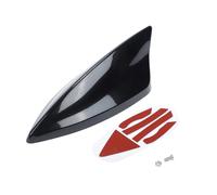 VekAuto Antenne Aileron De Requin, Antenne De Toit Universelle Am/FM pour Voiture Auto SUV Camion Tout-Terrain en Matériau Abs avec Base Adhésive Noir Nacré