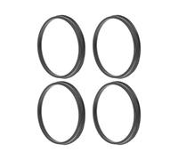 VekAuto Bagues De Centrage De Moyeu De Roue De Voiture De 100,1 Mm À 93,1 Mm en Polycarbonate Noir, Moyeux De Roues Centraux Absorbant Les Chocs De l'arbre Central, 4 Pièces