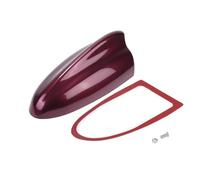 VekAuto Cache-Antenne Aileron De Requin, Antenne De Toit Universelle Am/FM pour Voiture, SUV, Camion Tout-Terrain en Abs avec Base Adhésive Élégante Rouge