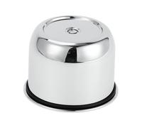 VekAuto Cache-Moyeu De Roue De Voiture, 85Mm 3,35" Od Centre Hub Cover Universel Pour Voitures Et Camions Résistant Aux Rayures Design Élégant En Plastique Chrome Argenté