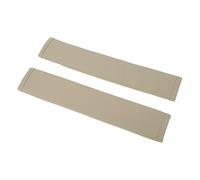 VekAuto Coussin De Ceinture Sécurité Beige En Cuir Pana, 30 Cm (11,81 Pouces), Rembourrage D'Épaule, 2 Pièces
