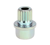 VekAuto Écrou De Verrouillage De Roue Compatible Pour Bmw, En Acier Allié Galvanisé Durable 35/19Pt De Couleur Argent, Vis Anti-Vol Avec Clé De Démontage