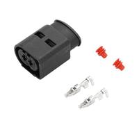 VekAuto Kit De Connecteur De Fiche De Faisceau De Câblage De Voiture À 2 Broches pour Mercedes-Benz, Connecteur De Borne De Fil Femelle En Plastique Noir De La Série 3,5 Mm Étanche