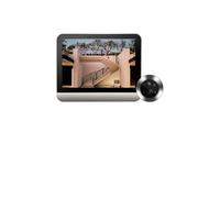 VEKELETE Caméra de sécurité Tuya Peephole Grand Angle, WiFi, vidéo 1080p, 5000 mAh, visionneuse de Porte avec détecteur de Mouvement PIR(Add 32GB and Alexa)