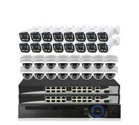 VEKELETE Kit NVR 32 canaux, système de caméra de sécurité 4K, 4 MP, 8 MP, 2,7-13,5 mm, Mise au Point Automatique, caméra IP POE, kit de vidéosurveillance extérieure(3T(户外运动),Pink)